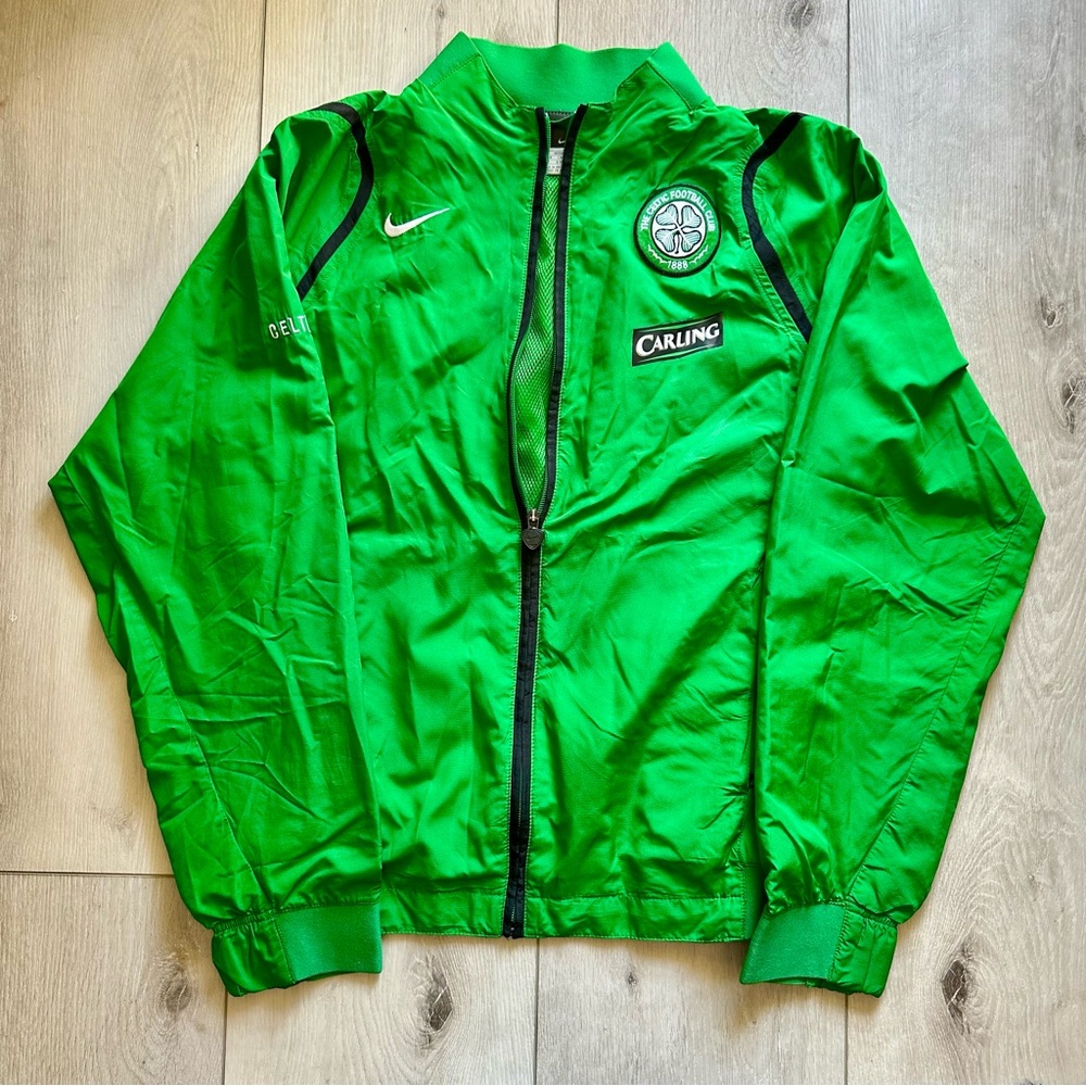 Nike Celtic FC Vintage Green Track Jacket - Size Small
